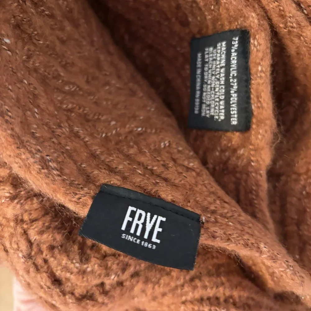 NWT FRYE Faux Mohair Oversized Throw Blanket 50