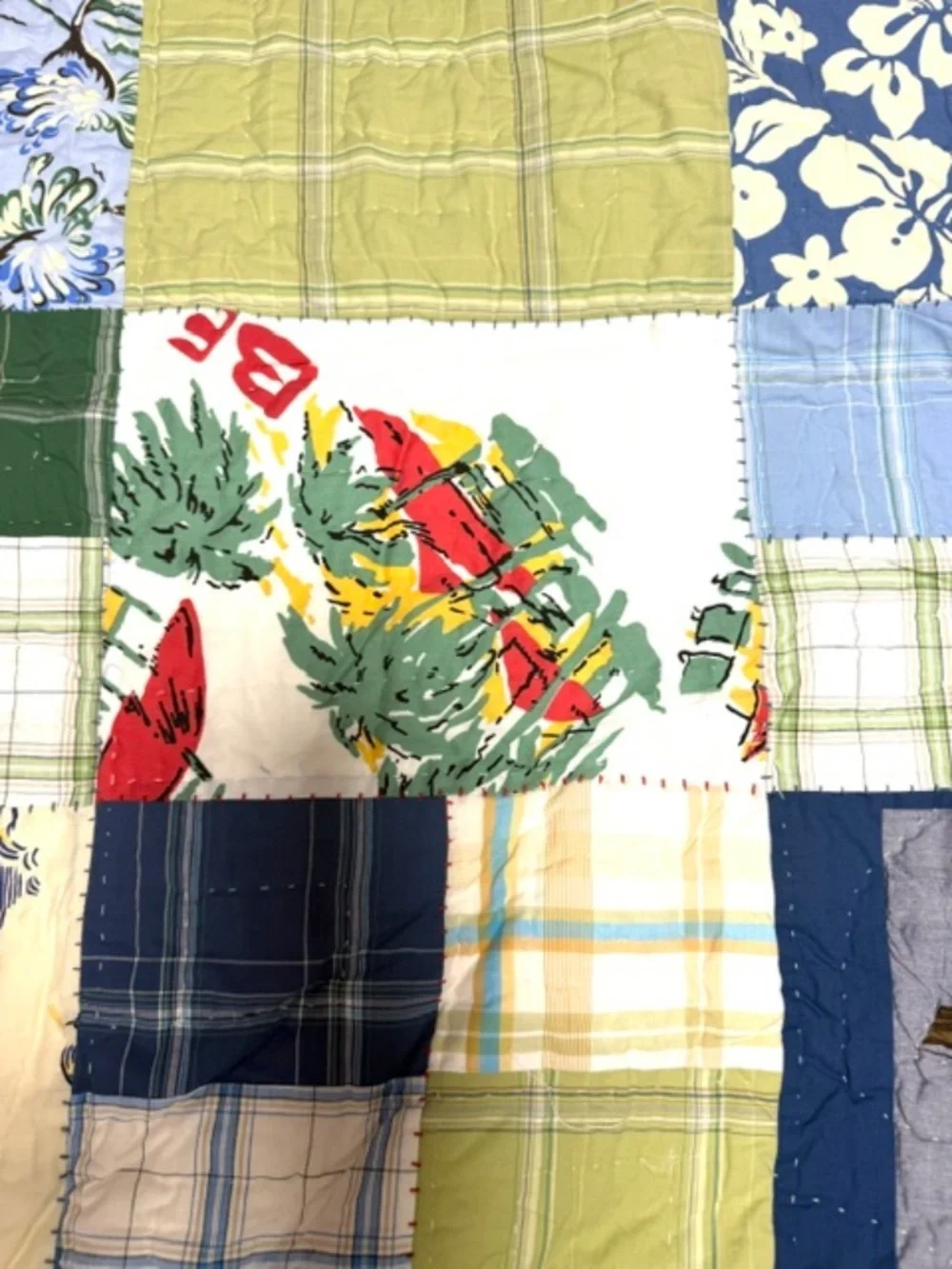 Pottery Barn Kids Surfside Patchwork Twin Quilt~Shams~Pillowcase~Rare~Vintage~