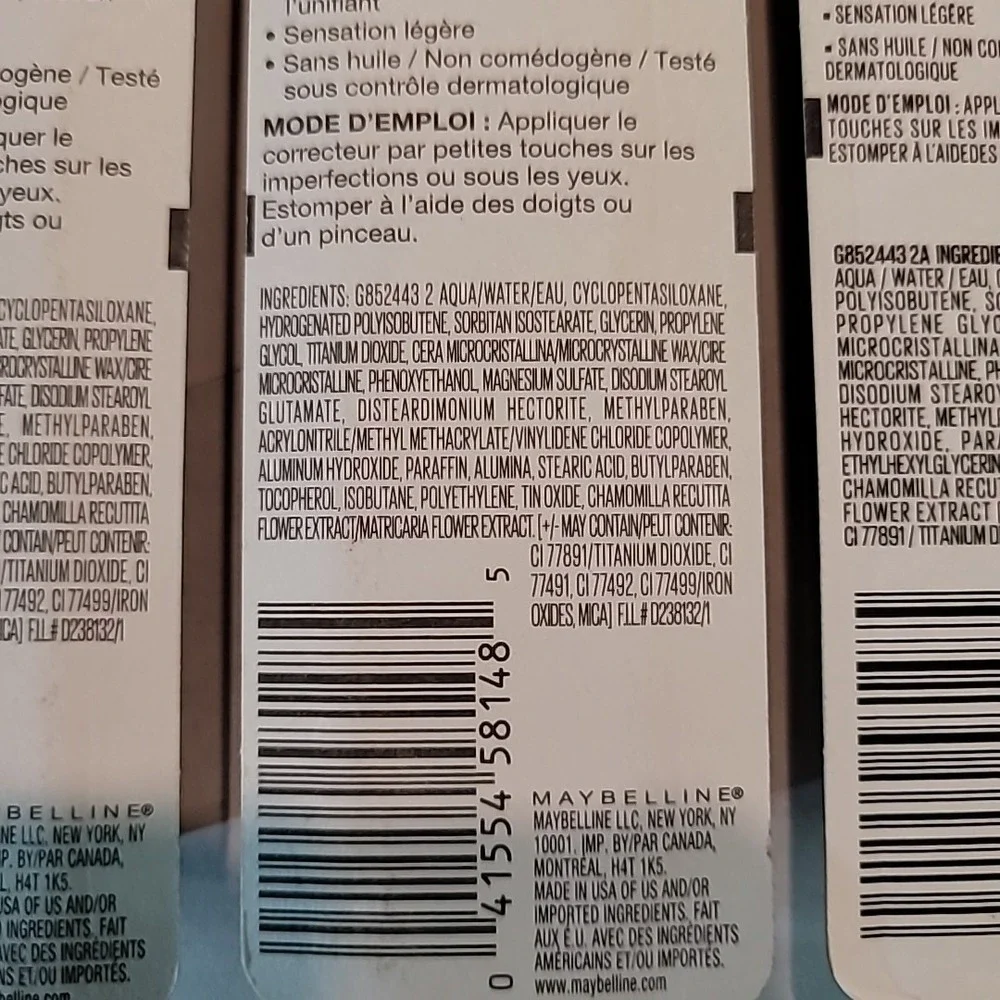 Maybelline lot three