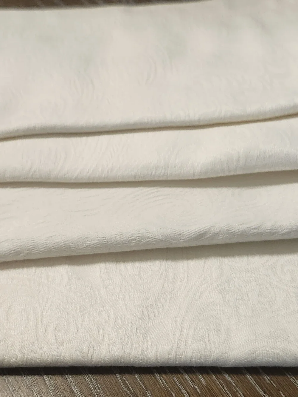WATERFORD Fine Linens Ivory Woven Jacquard Napkin Set of 4 Formal Fall Unused