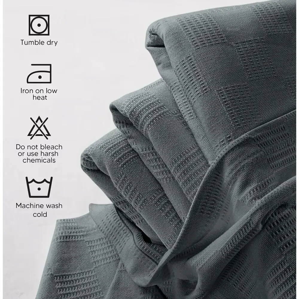 Utopia Bedding 100% Cotton Thermal Blanket Full Size Smoke Gray‎ 90x84