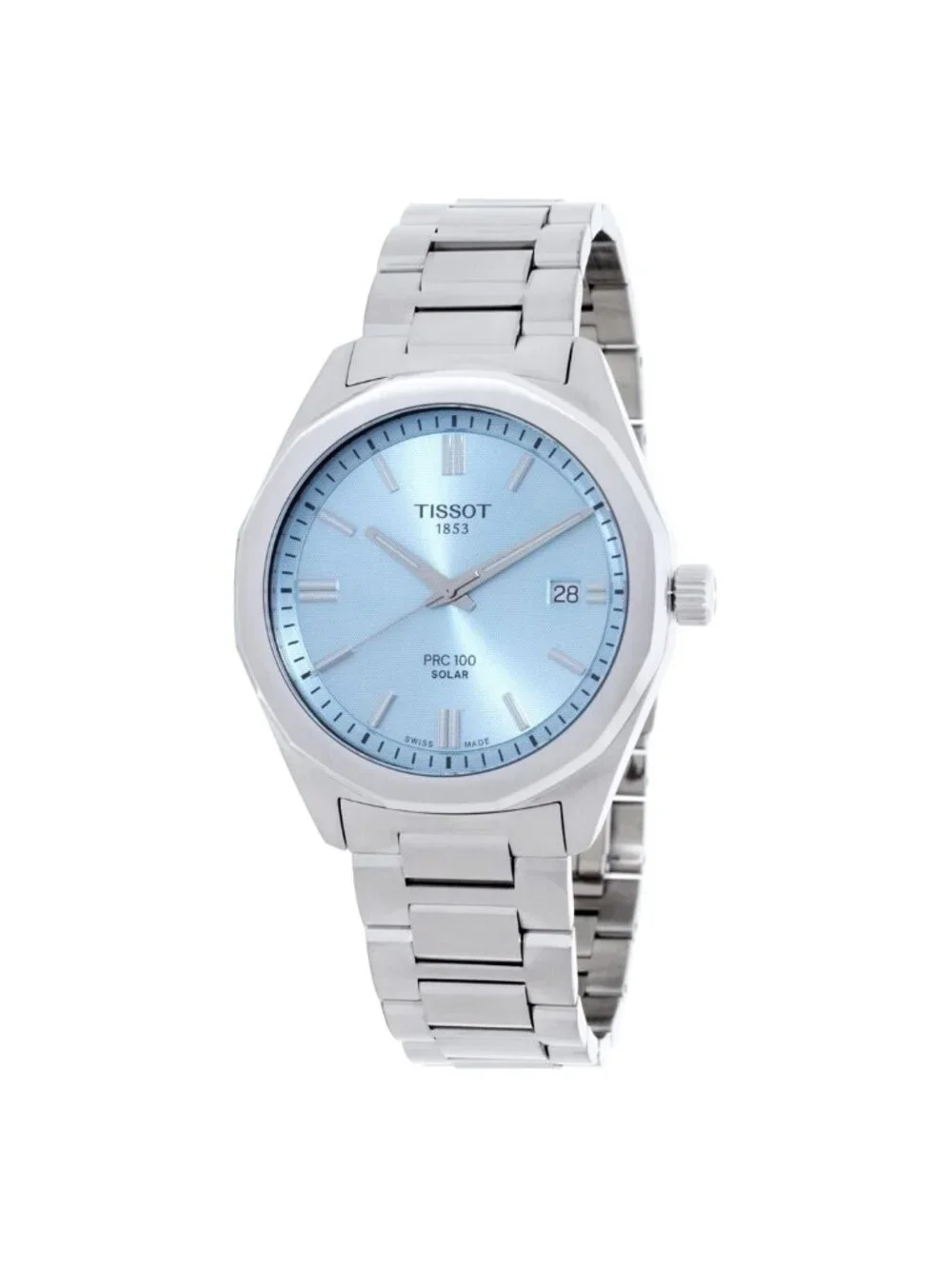 NWT Tissot PRC 100 Solar Quartz Blue Dial Men's Watch