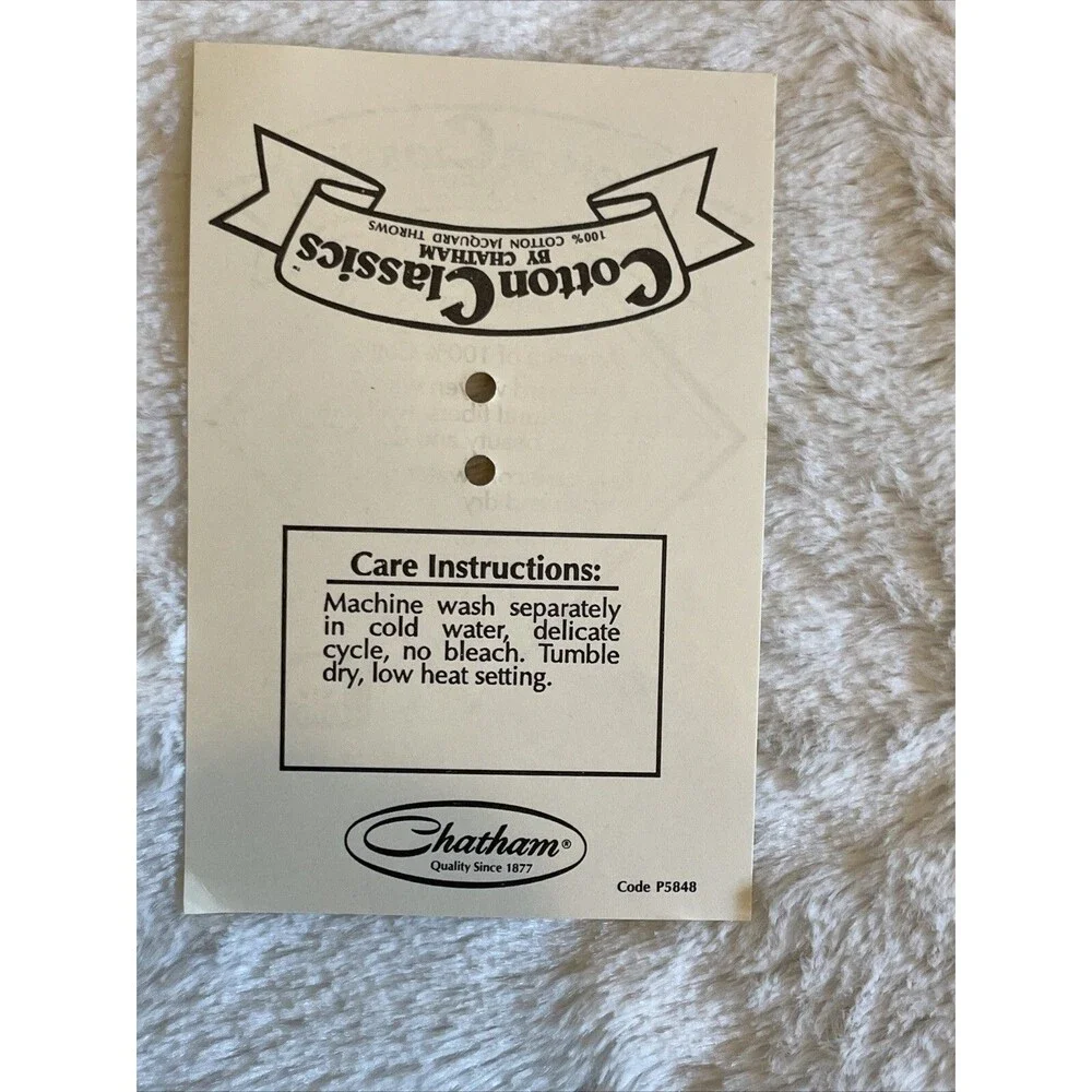 Chatham new throw