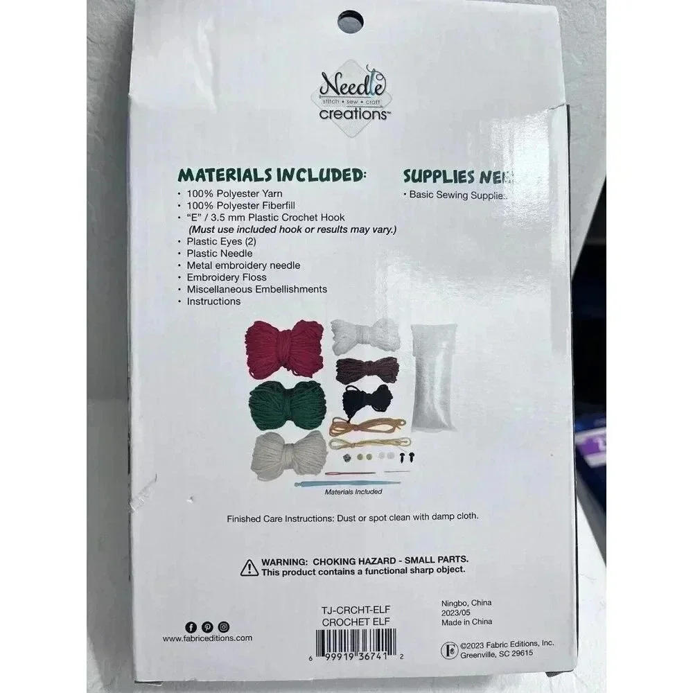 Needle Creation Christmas Elf Crochet Kit New BNIB