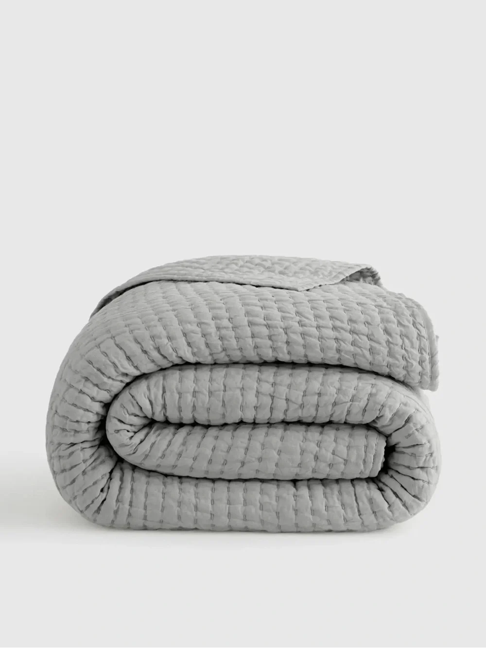NWOT King/Cal King Linen and Organic Cotton Quilt (ONLY) in Mist - Retail $170