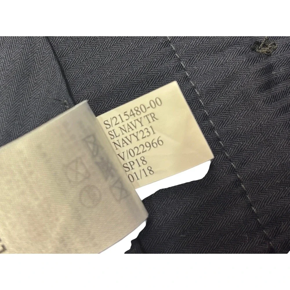 Banana Republic 32x30 Navy Blue Plaid Dress Pants Trousers Marlane Wool Slim Fit