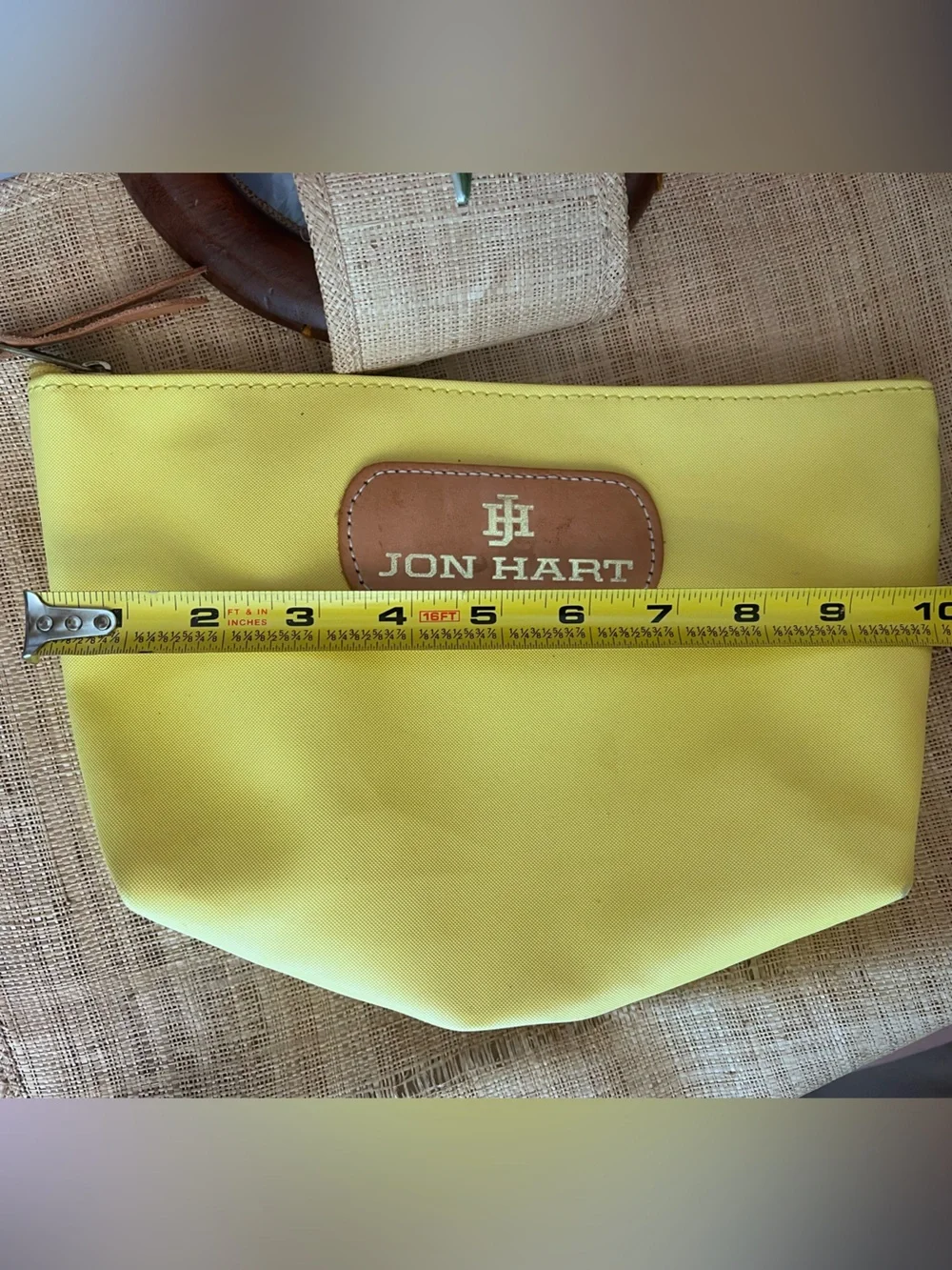 Jon hart Yellow Cosmetic Pouch