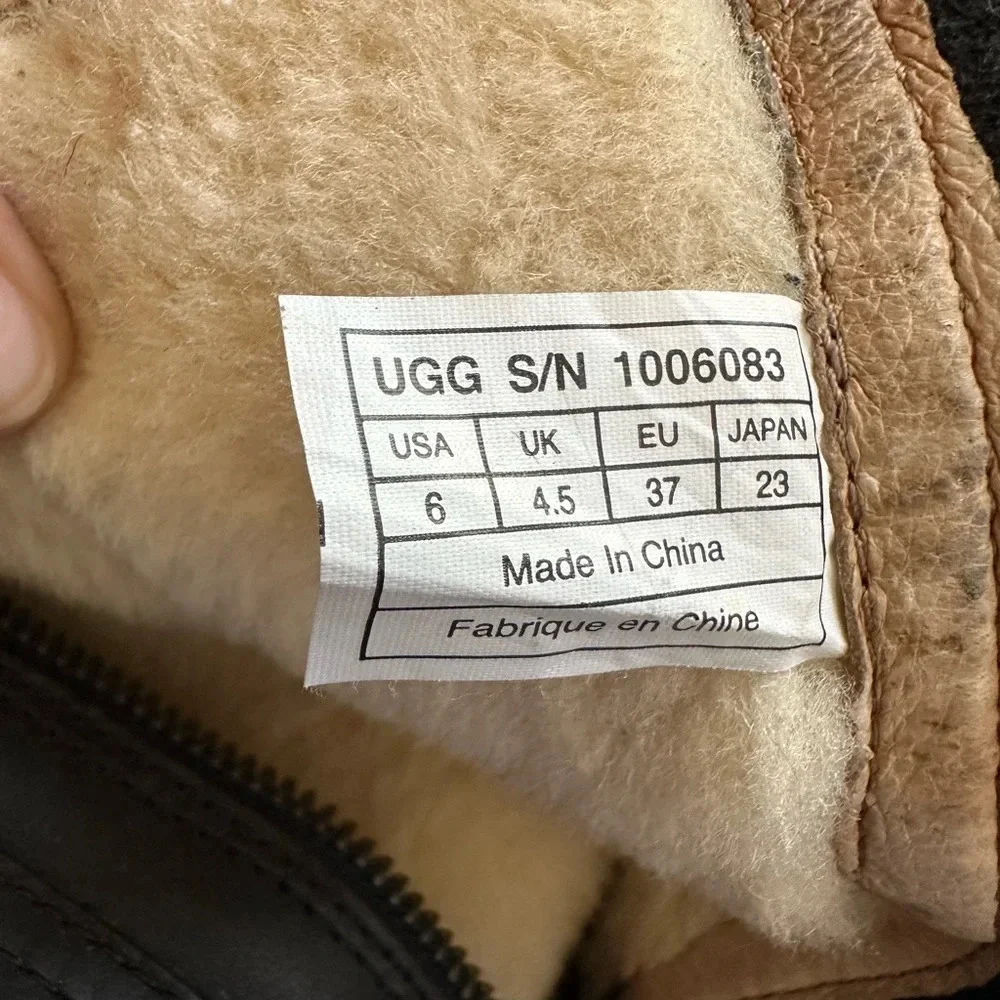 UGG black leather