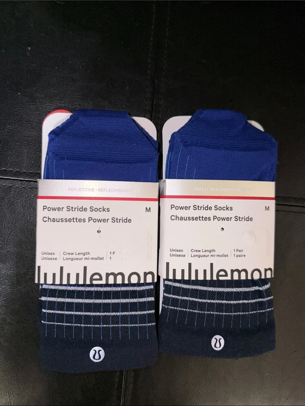 NEW lululemon Power Stride Crew Socks Bundle medium unisex crew socks