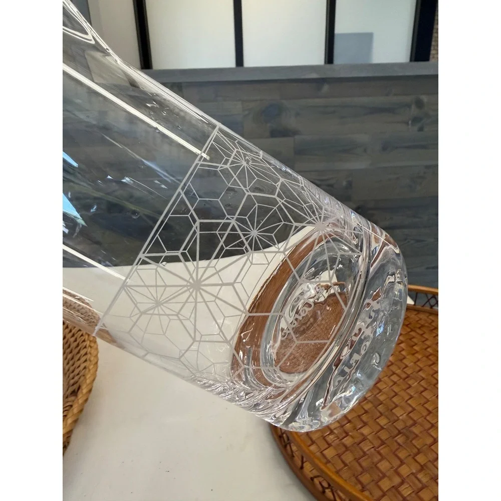 Chic & Tonic 5pc‎ Cocktail Set Etched Geometric Pitcher Coupes Rocks Glasses