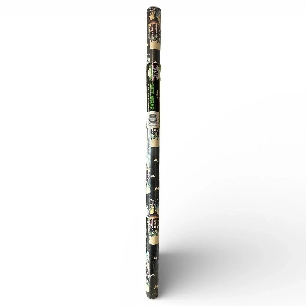 Official Universal Studios Monsters Gift Wrap Roll‎ 12.5 sq ft Vintage 1991 NEW