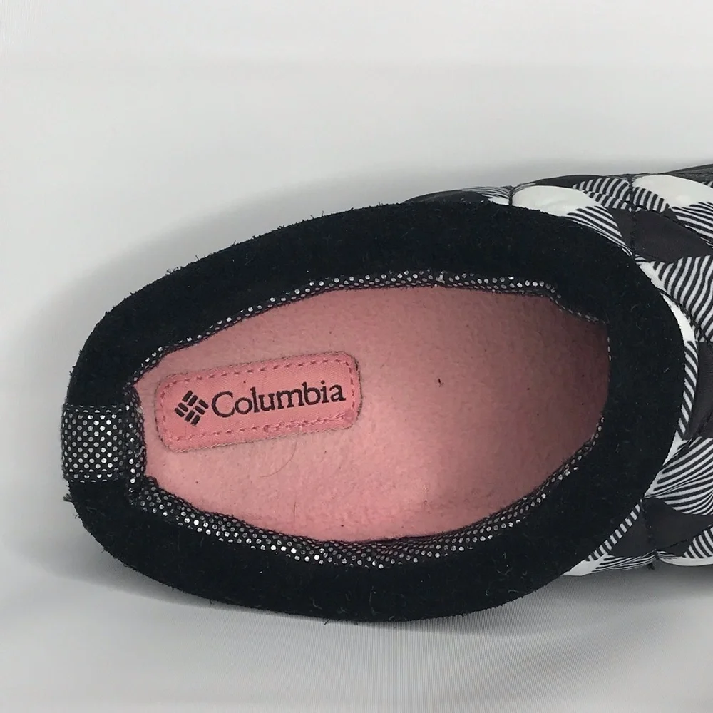 Columbia Packed Out OMNI-HEAT‎ Children Slippers Black Checkered
