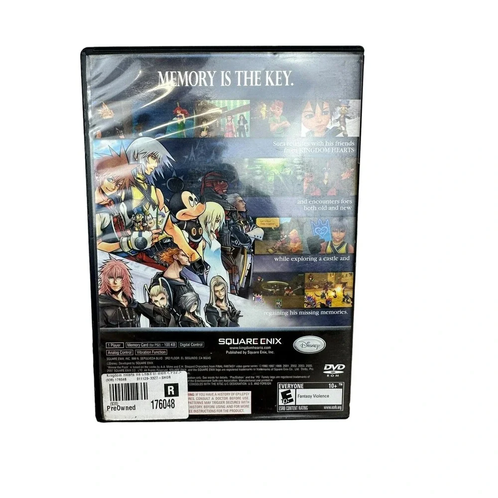 Kingdom Hearts Re: Chain of Memories (PlayStation 2‎ PS2)