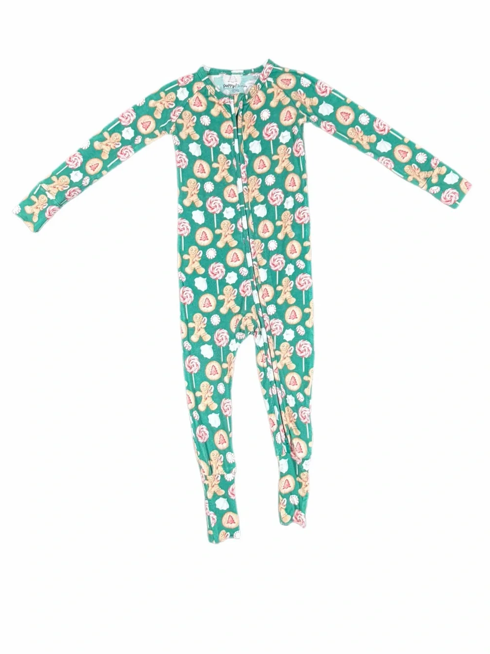 POPPY By LEV Baby Christmas Candy and Cookies Bamboo Sleeper - 12-18M