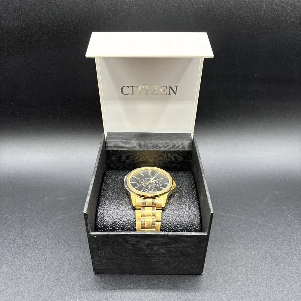 Citizen Men's Gold-Tone Stainless Steel Bracelet Watch 42mm AG8342-52L