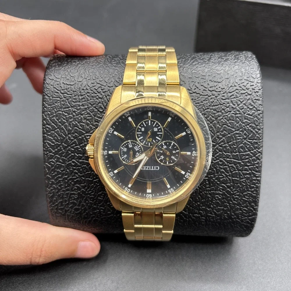 Citizen Men's Gold-Tone Stainless Steel Bracelet Watch 42mm AG8342-52L