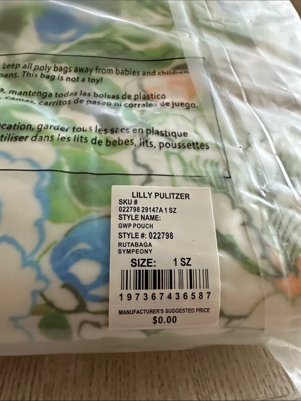 Lilly Pulitzer vibrant zip