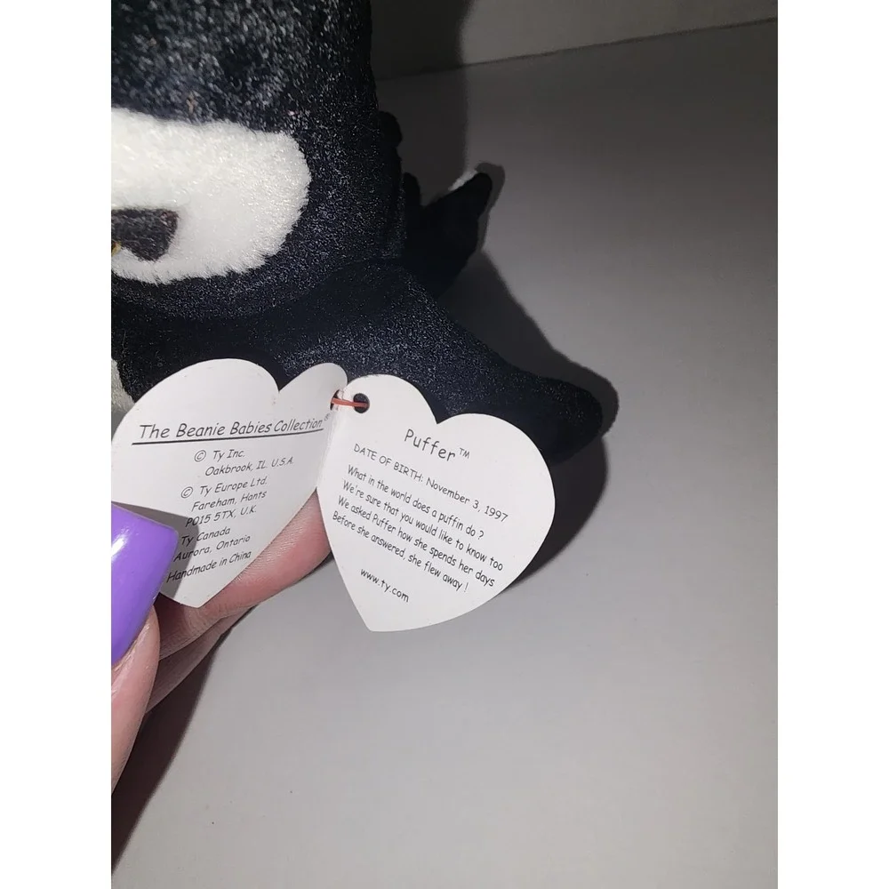Ty Beanie Babies Puffer The Puffin Red‎ Star November 3 1997