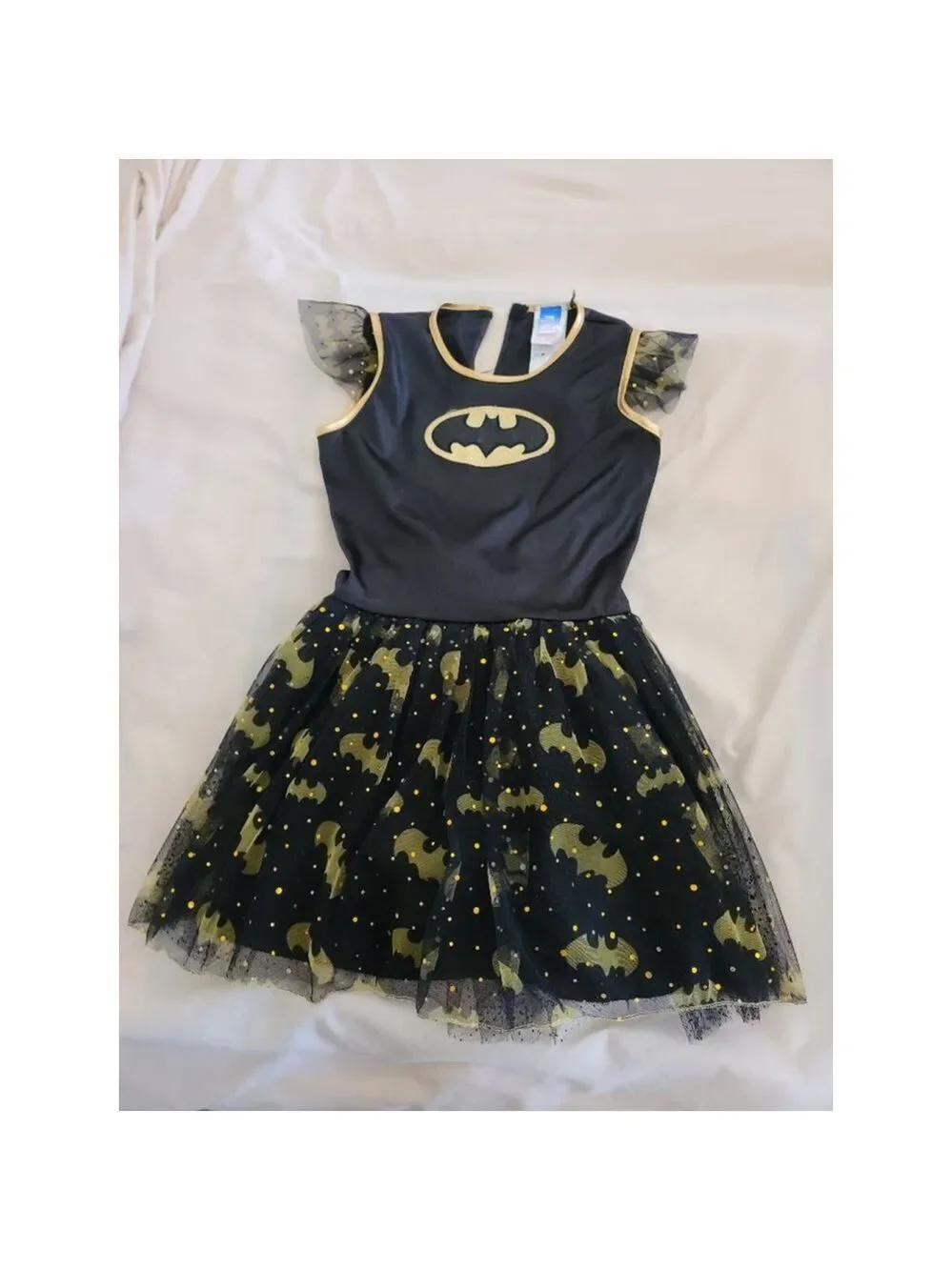 DC Comics Batman Superhero Dress L Black Gold Kids