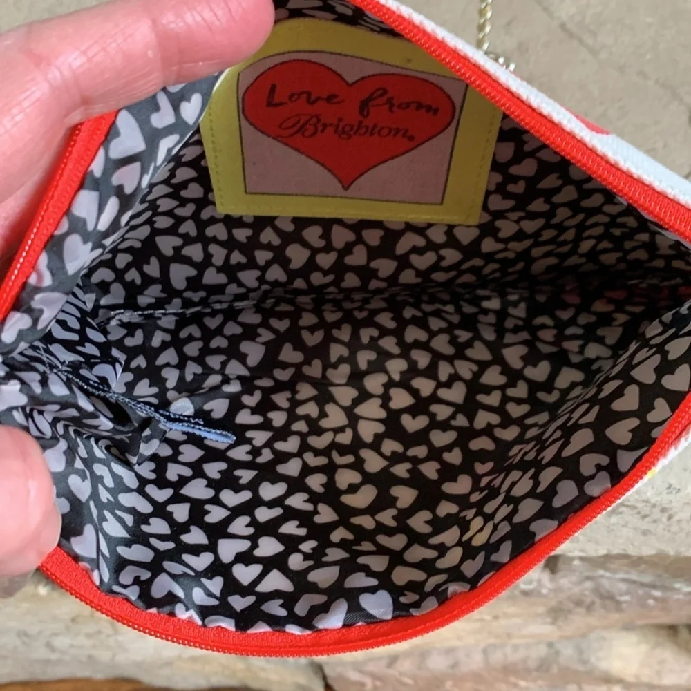 Brighton “fashionistas” canvas cosmetic pouch