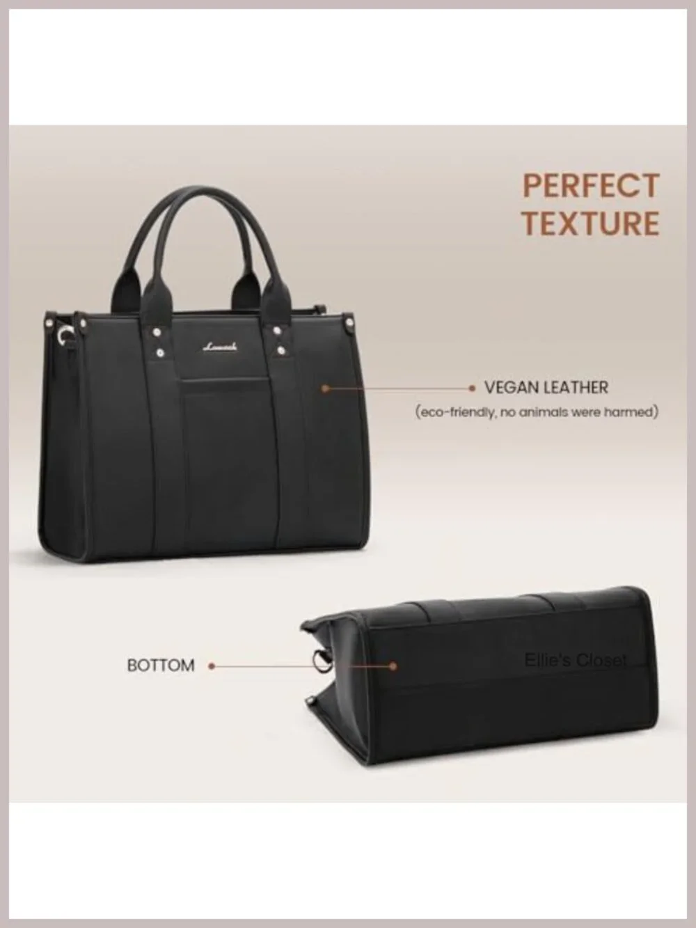 Women's Leather Satchel Tote - Laptop Crossbody Bag