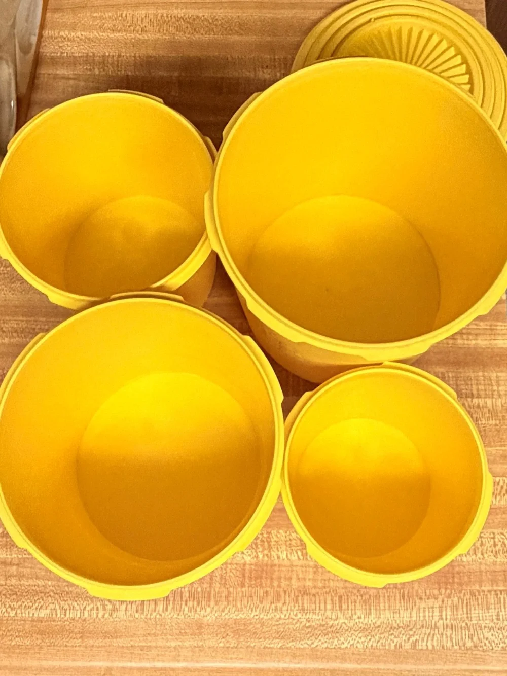 Tupperware bright yellow