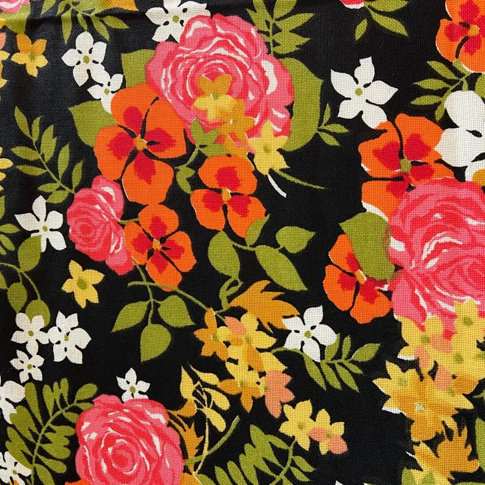 Vintage Deadstock Floral 70s Bedspread w/ Fringe by Cannon Royal Family