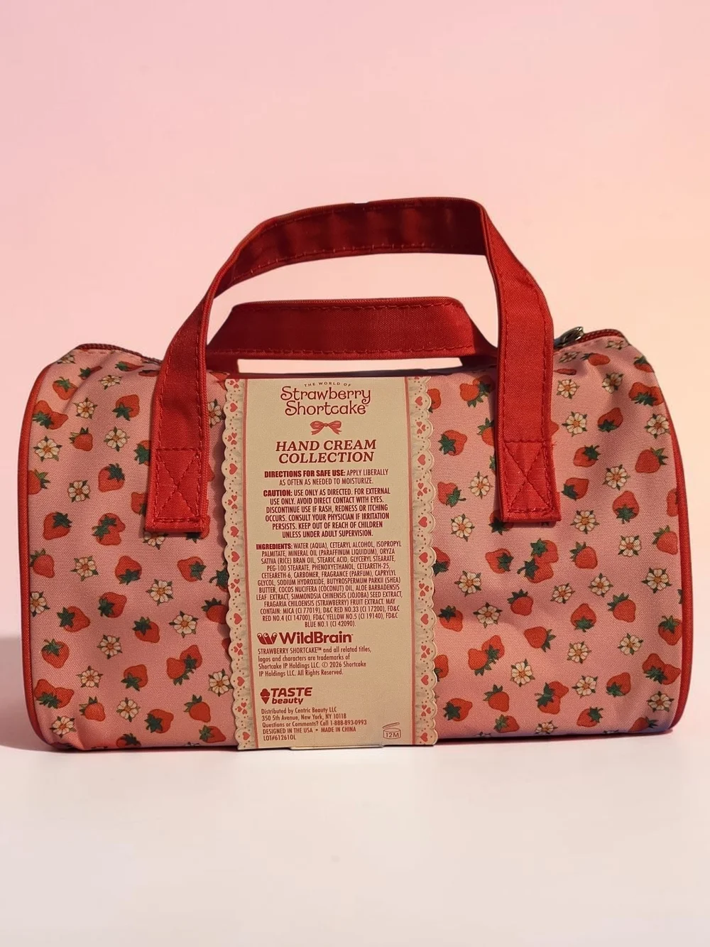 Strawberry Shortcake Hand Cream Collection Cosmetic Bag