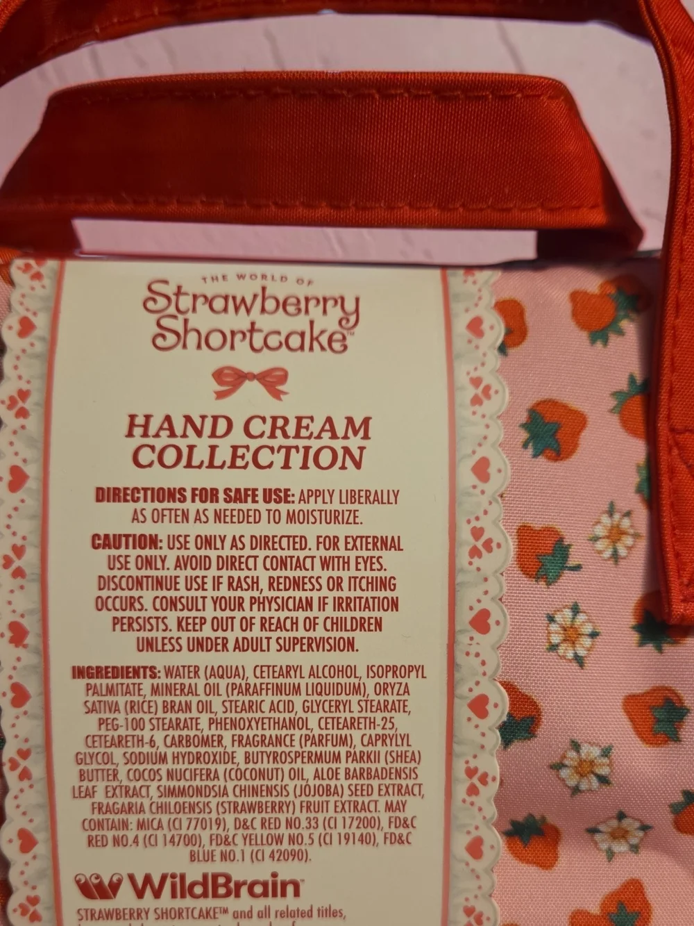 Strawberry Shortcake Hand Cream Collection Cosmetic Bag