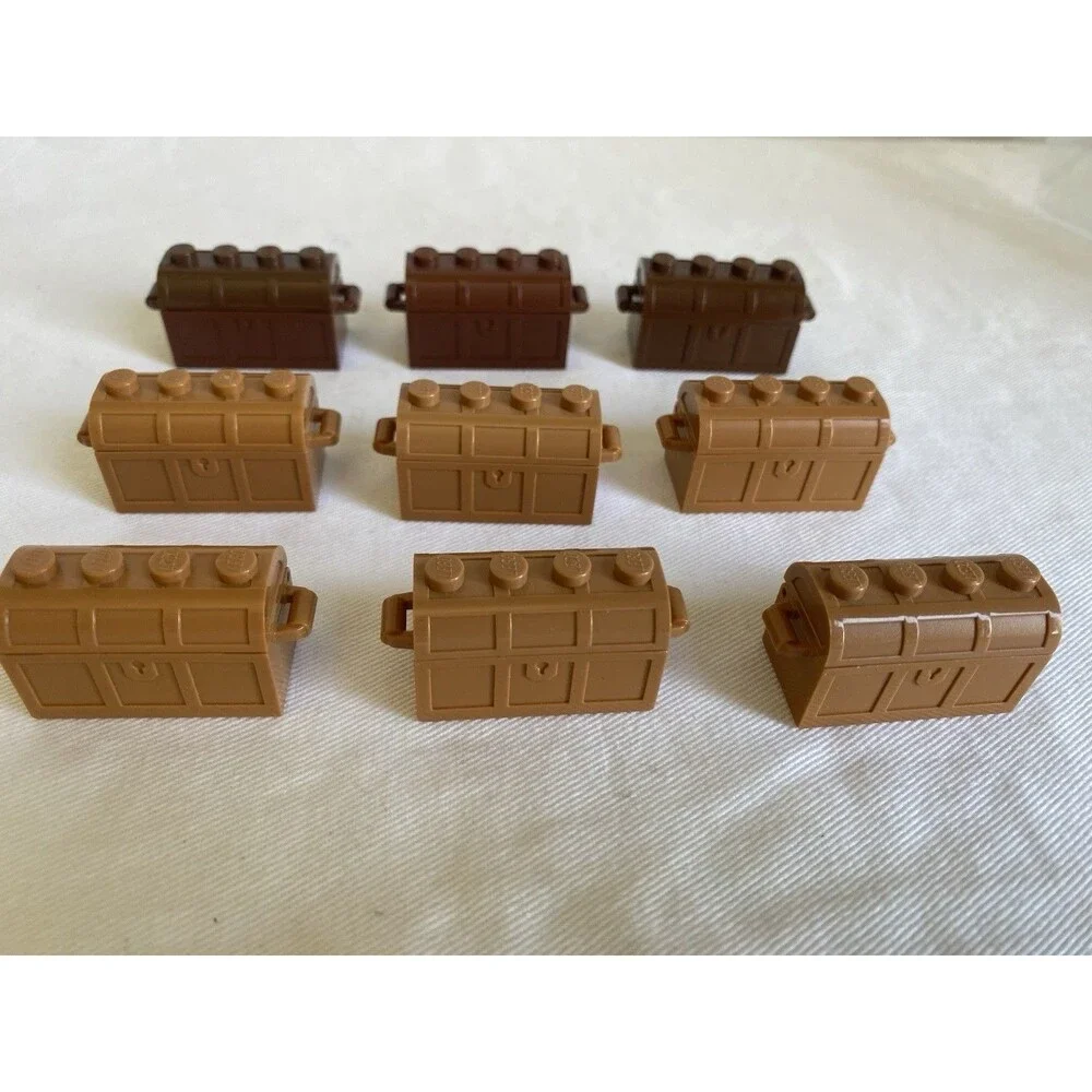 Lot of 9 LEGO Treasure Chests 4739/29336/28699 #77