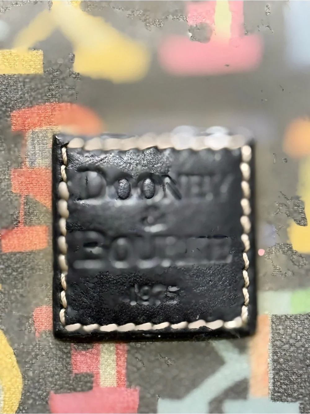 Dooney & Bourke Vintage Y2K Graffiti Doodle Print Barrel Satchel LQQK