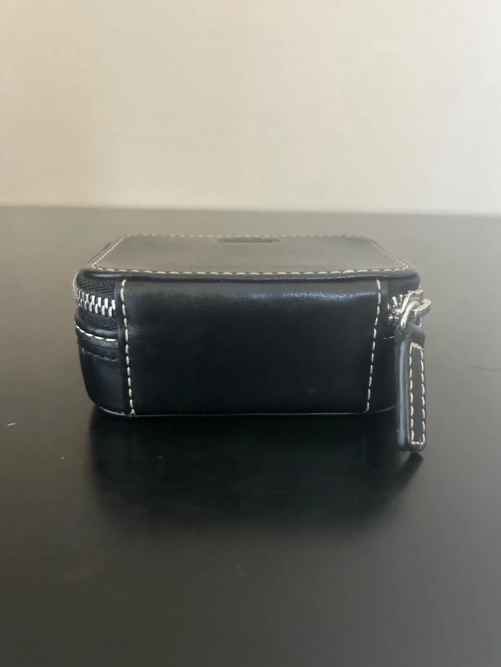 Coach Leather Black Pill Case. Vintage.