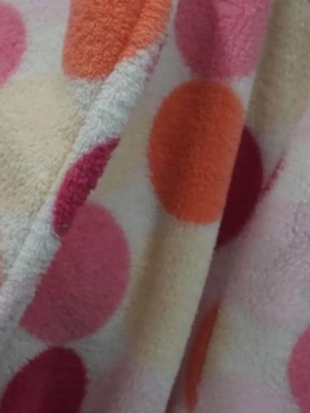 Juniors Youth Size Large Youth CAPELLI Pink & Orange Polka Dot Super Soft Robe