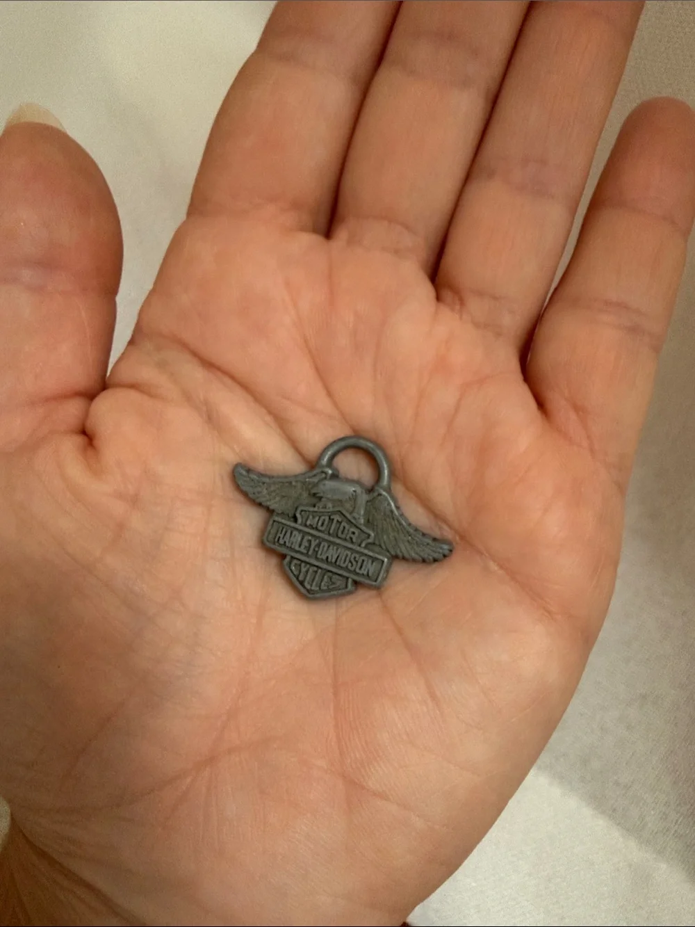 Harley-Davidson Winged Shield Pendant Charm - Black