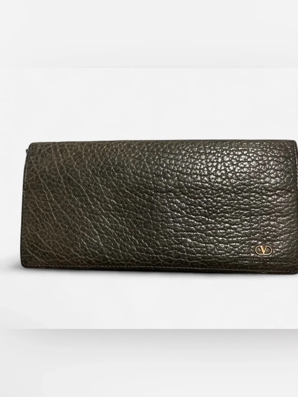 Valentino Garavani Leather Wallet - Dark Olive