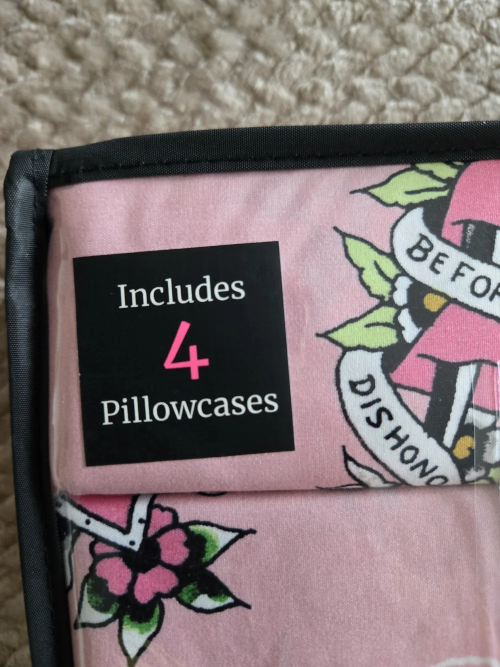 Ed Hardy double pillowcases
