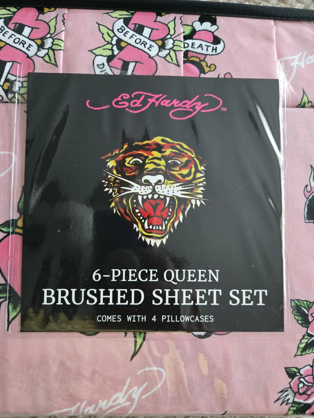 Ed Hardy pink queen