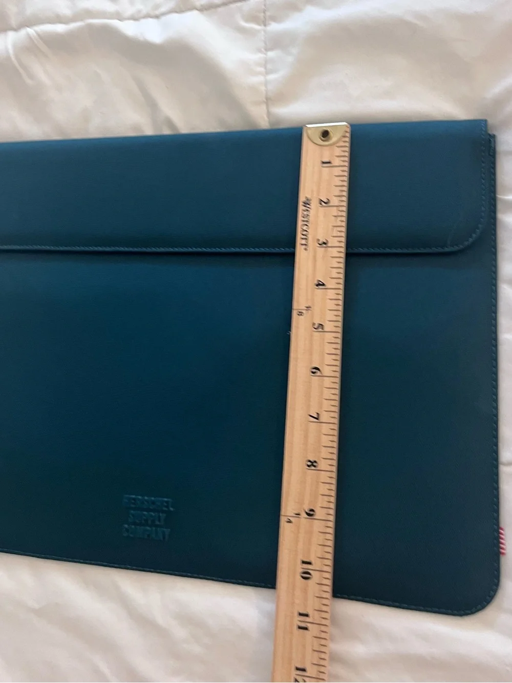 Herschel Supply Company Teal Tablet Laptop MacBook Sleeve Case Carrier 15”
