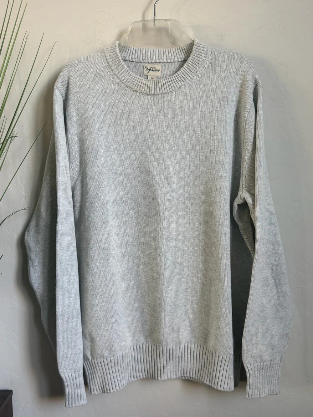 J.Crew Men’s Cotton Crewneck Sweater Gray NWT Size Medium