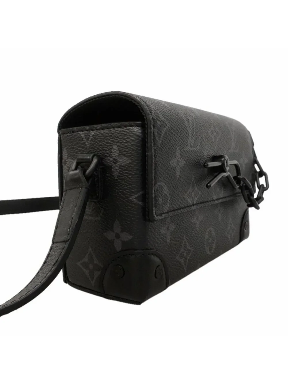 Louis Vuitton Shoulder Bag Monogram Eclipse Steamer Wearable Wallet Black