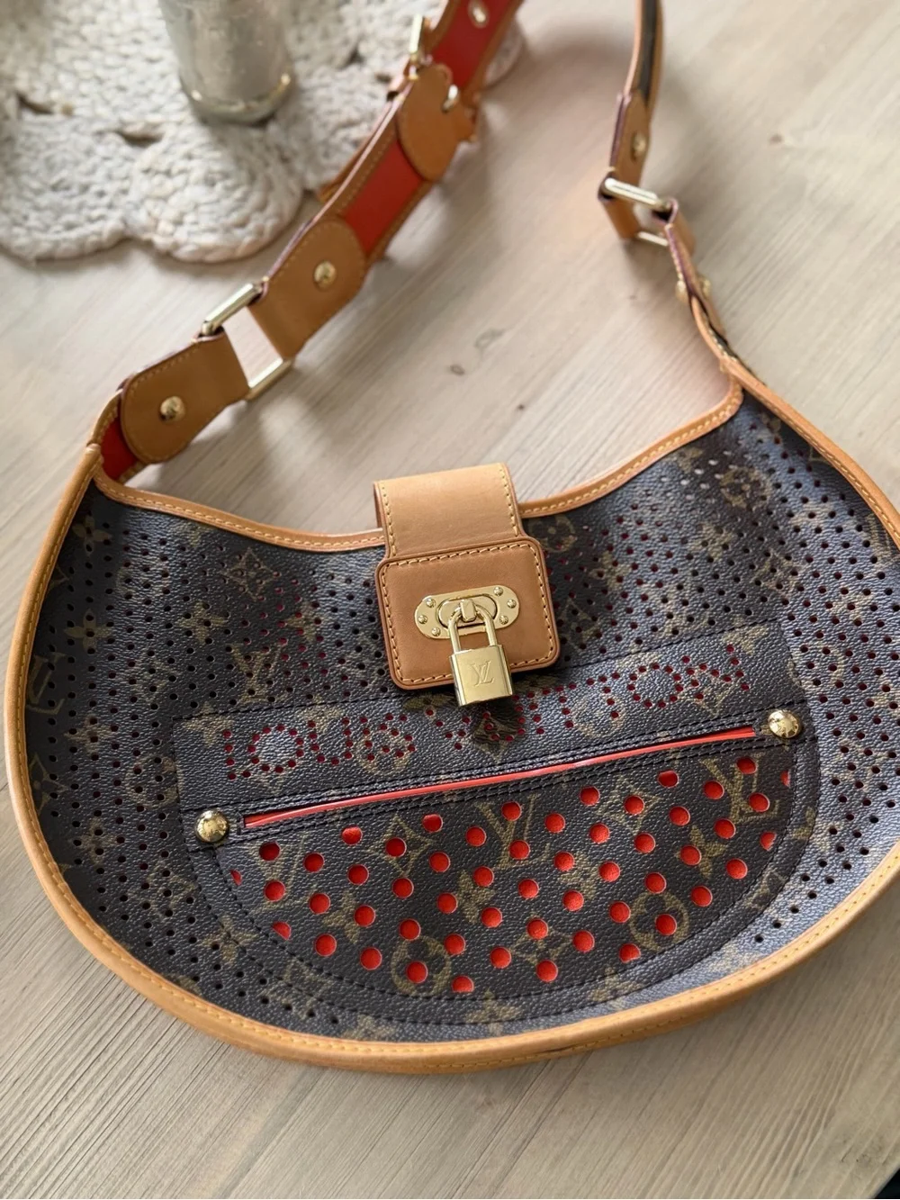 Louis Vuitton Monogram Perforated orig purchased from Von Maur trunk show