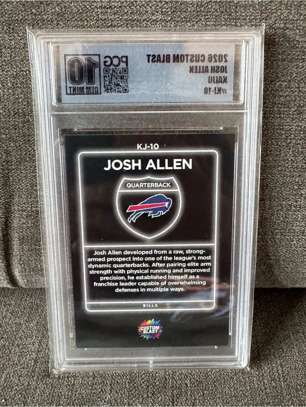 Josh Allen - Kaiju 2026 Custom Blast #KJ-10 PCG 10 Gem Mint
