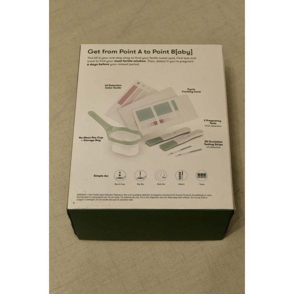 Frida Fertility Ovulation + Pregnancy Test and Track Set New/Open Box