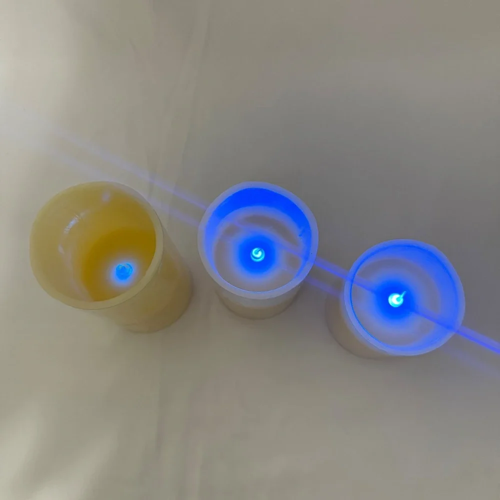 Glow Candles LED Pillar Candles Cream Color Changing Remote Set of 3
