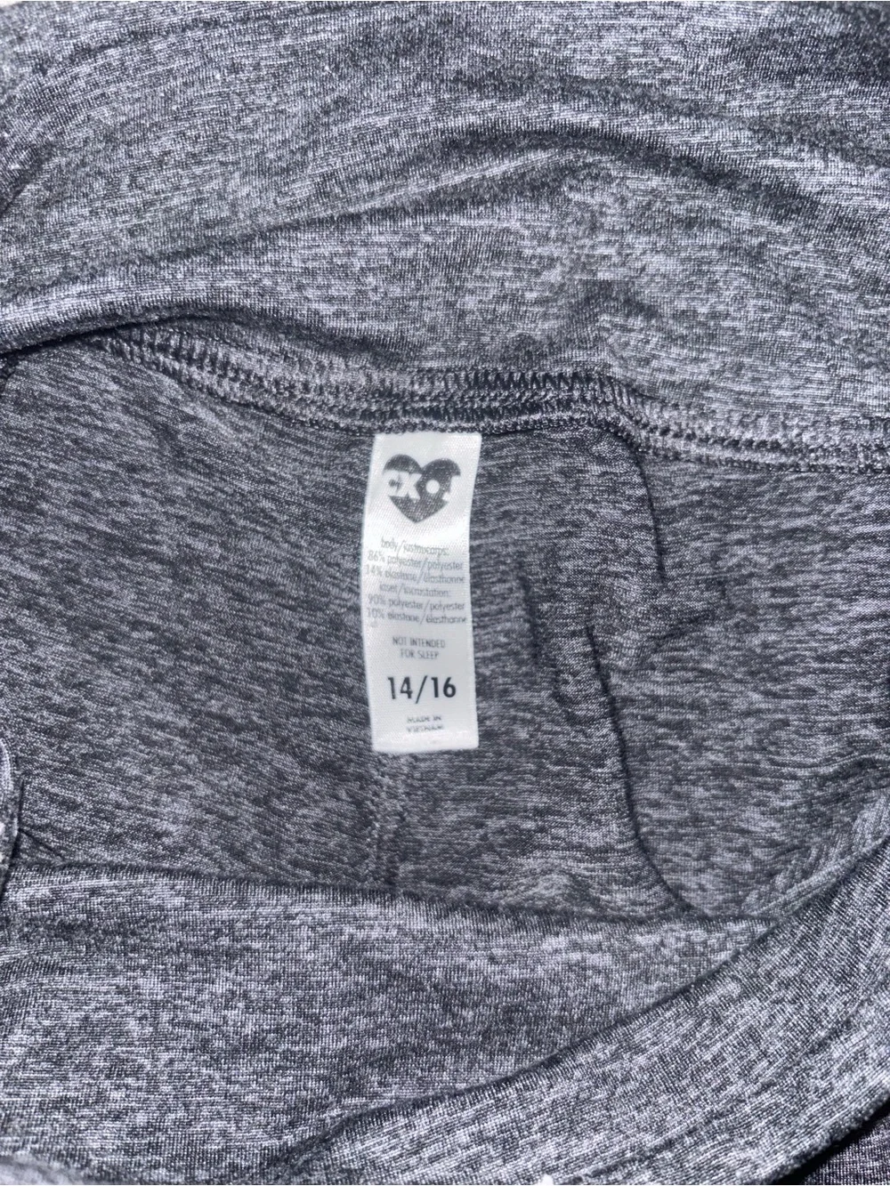 Justice Girls' Black, Gray & White Colorblock Performance Leggings