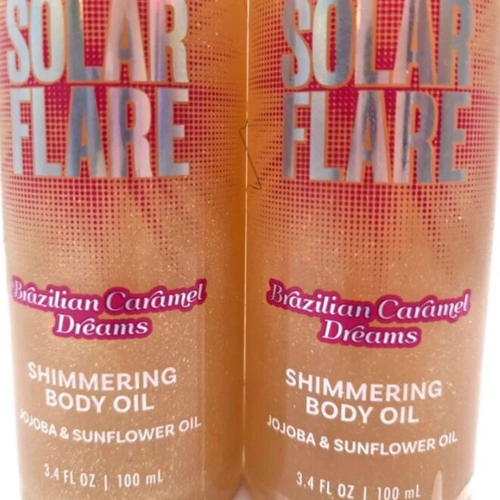 2 Shimmering Body Oil Brazilian Caramel Dreams jojoba beauty