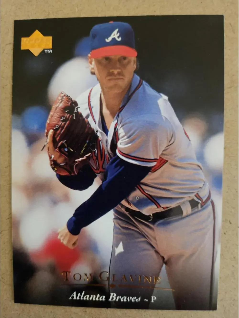 Tom Glavine 1995 Upper Deck Atlanta Braves #46 Near Mint or Better