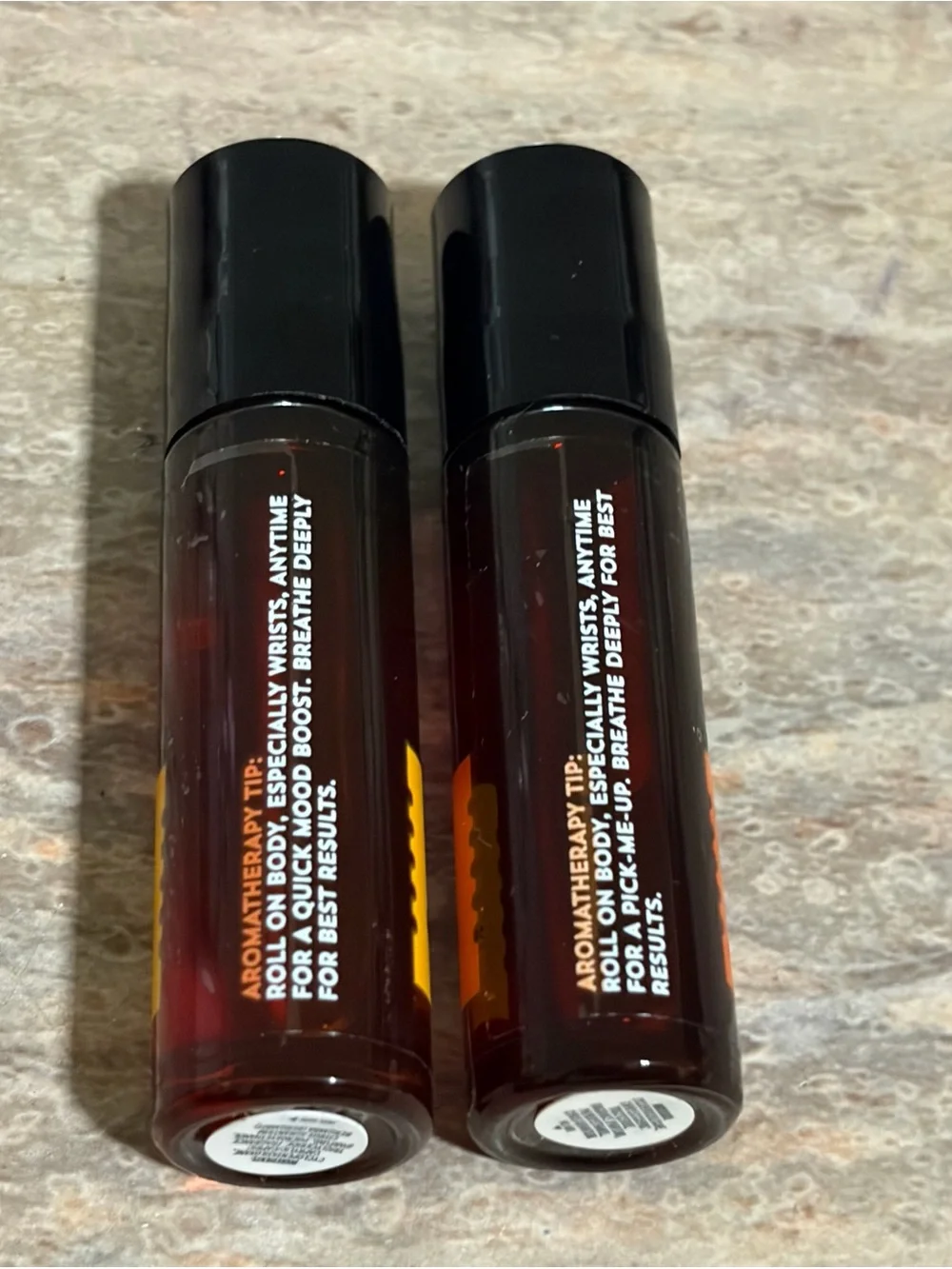 Bath & Body Works roll oil formulations