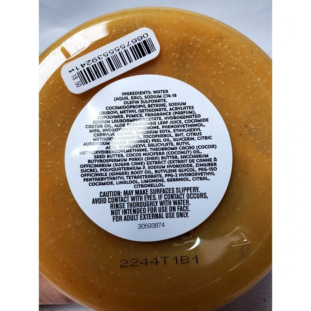 Bath & Body Works Aromatherapy Orange + Ginger Pumice Body Scrub 11.5 oz Discon.