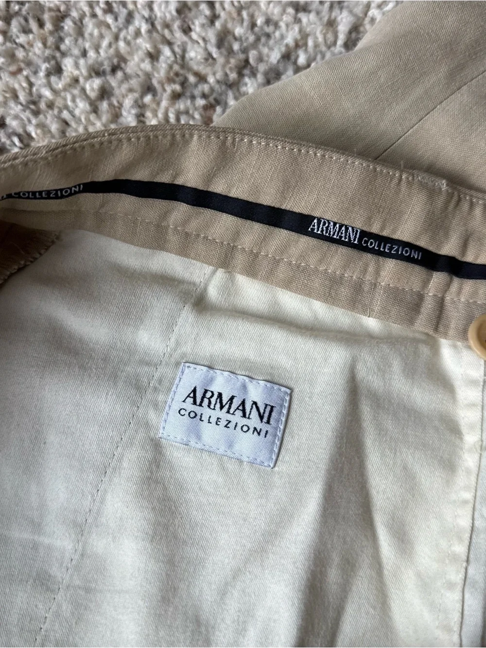 Armani Collezioni pleated closure belt